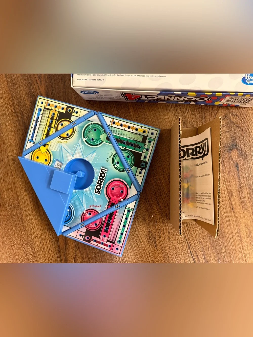 Sorry! (Travel size) & Connect 4 (regular)